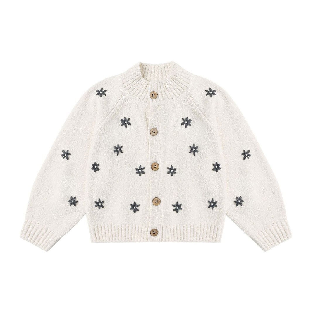 Rylee and Cru Natural Midnight Daisy Tulip Cardigan