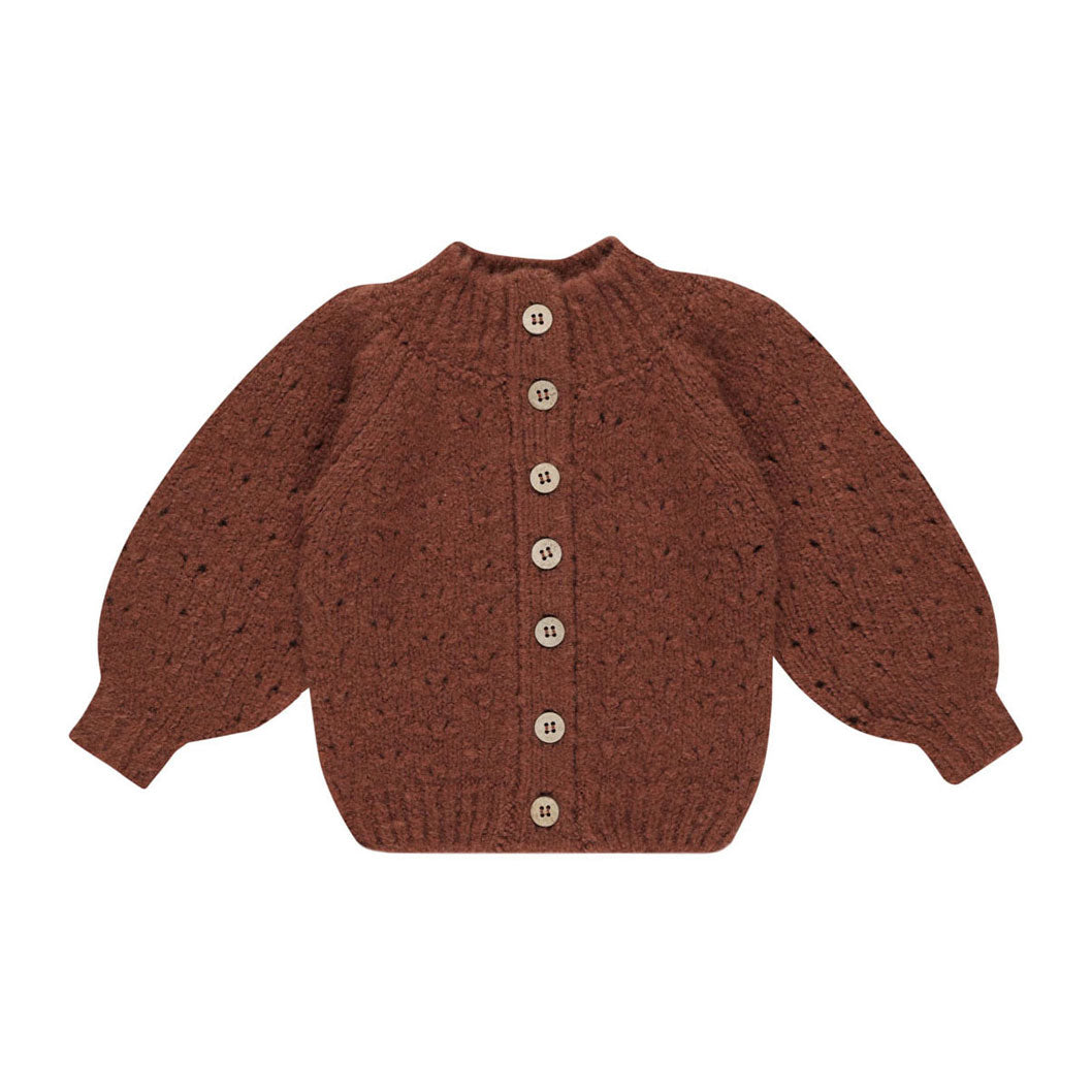 Rylee and Cru Brick Tulip Cardigan