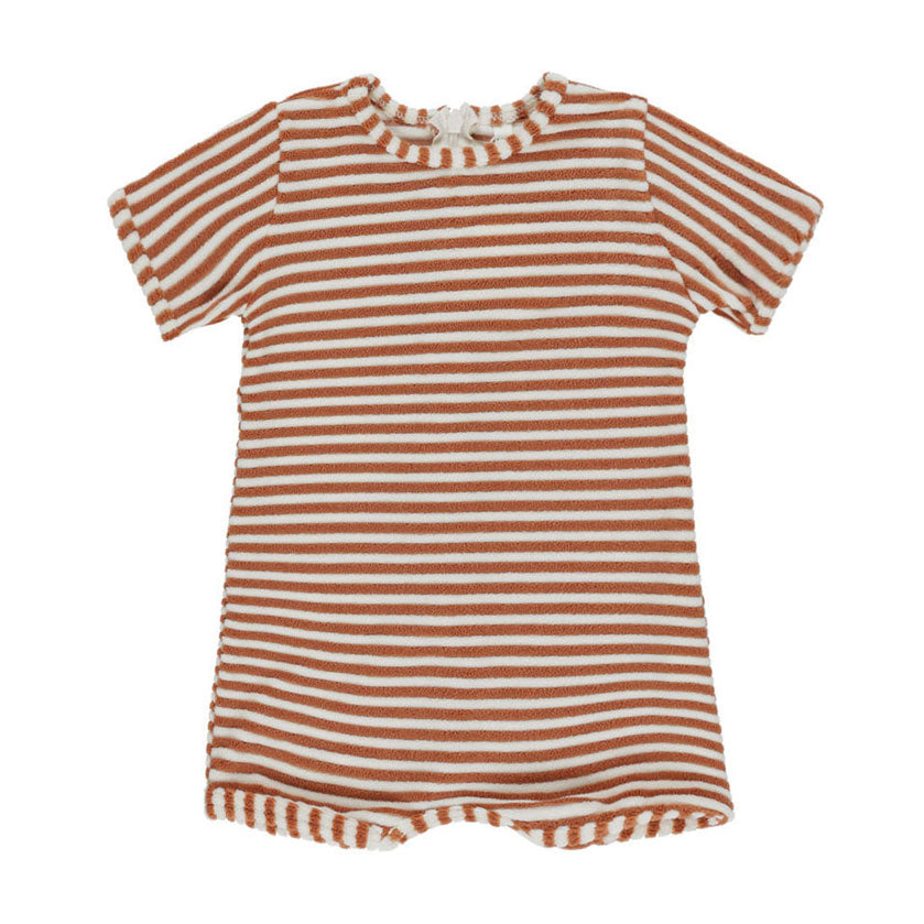 Rylee and Cru Poppy Stripe Shorty One-Piece
