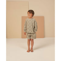 Rylee and Cru Sage Relaxed Short - Palm Check
