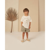 Rylee and Cru Sage Relaxed Short - Palm Check