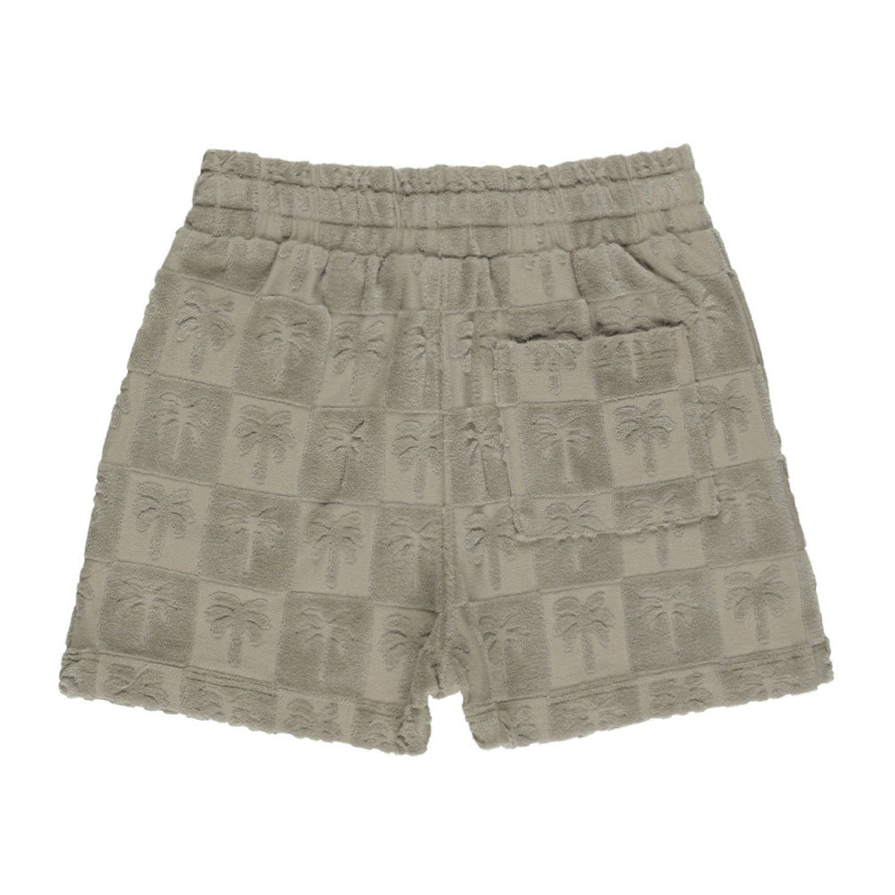 Rylee and Cru Sage Relaxed Short - Palm Check