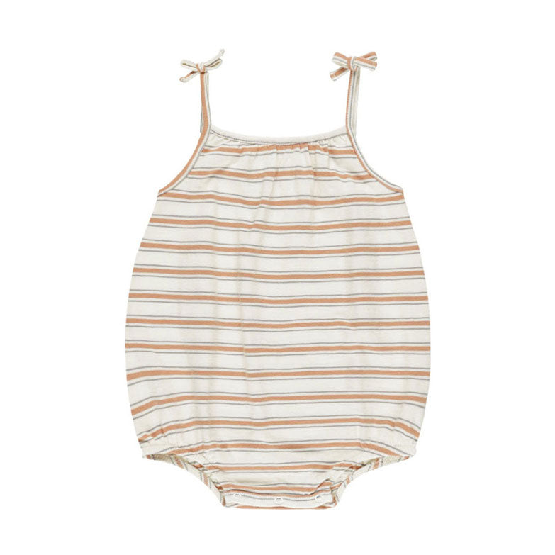 Rylee and Cru Grapefruit Stripe Nala Romper