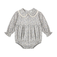 Rylee and Cru Ivory Slate Floral Cora Romper