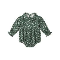 Rylee and Cru Green Ditsy Cora Romper