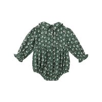 Rylee and Cru Green Ditsy Cora Romper