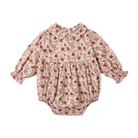 Rylee and Cru Blush Pink Floral Cora Romper