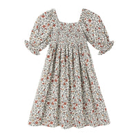 Rylee and Cru Natural Holiday Floral Adelaide Dress