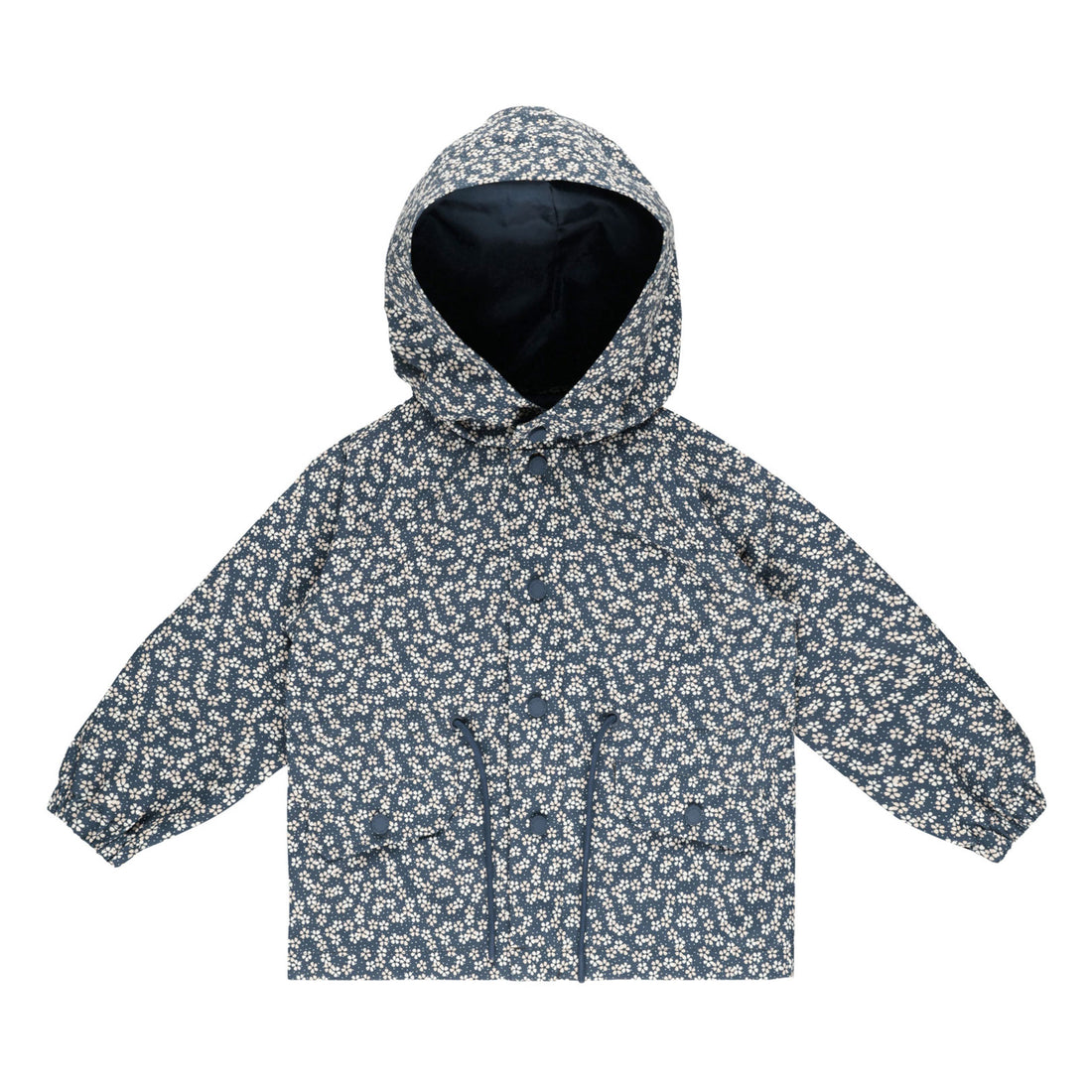 Rylee and Cru Blue Floral Raincoat