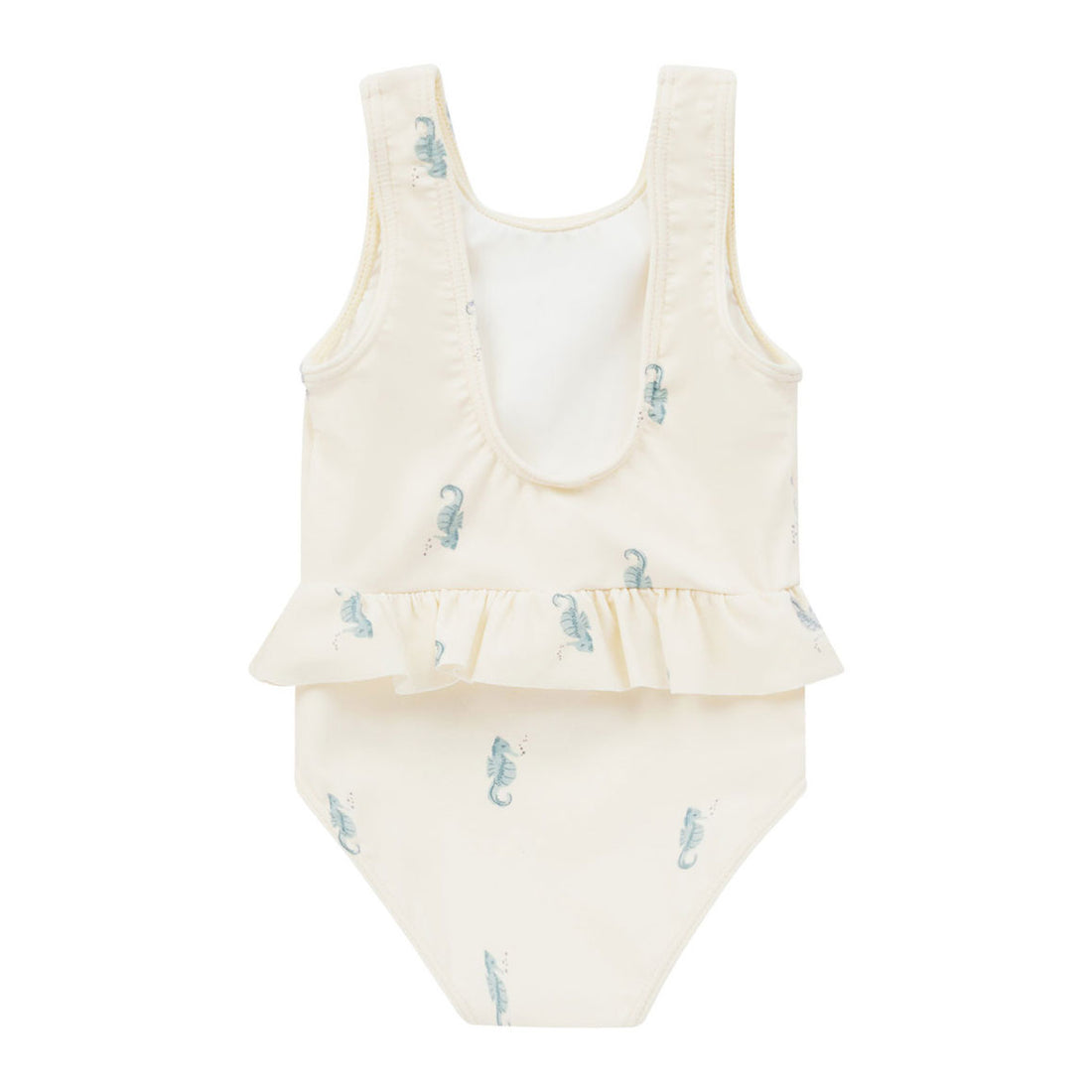 Rylee and Cru Ivory Skirted One-Piece - Seahorse