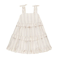 Rylee and Cru Summer Stripe Ruffle Swing Dress