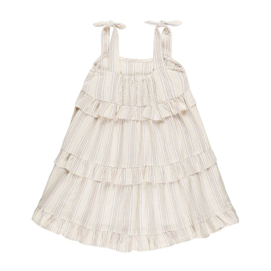 Rylee and Cru Summer Stripe Ruffle Swing Dress