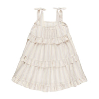 Rylee and Cru Summer Stripe Ruffle Swing Dress