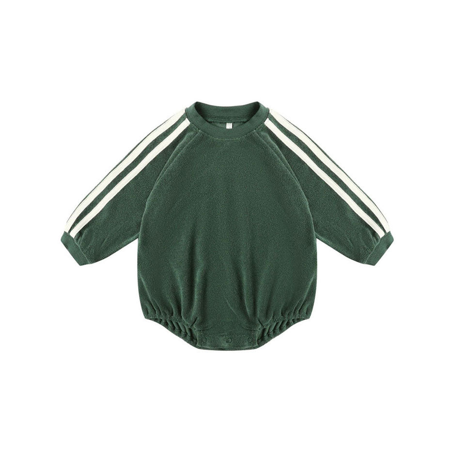 Rylee and Cru Green Crewneck Romper