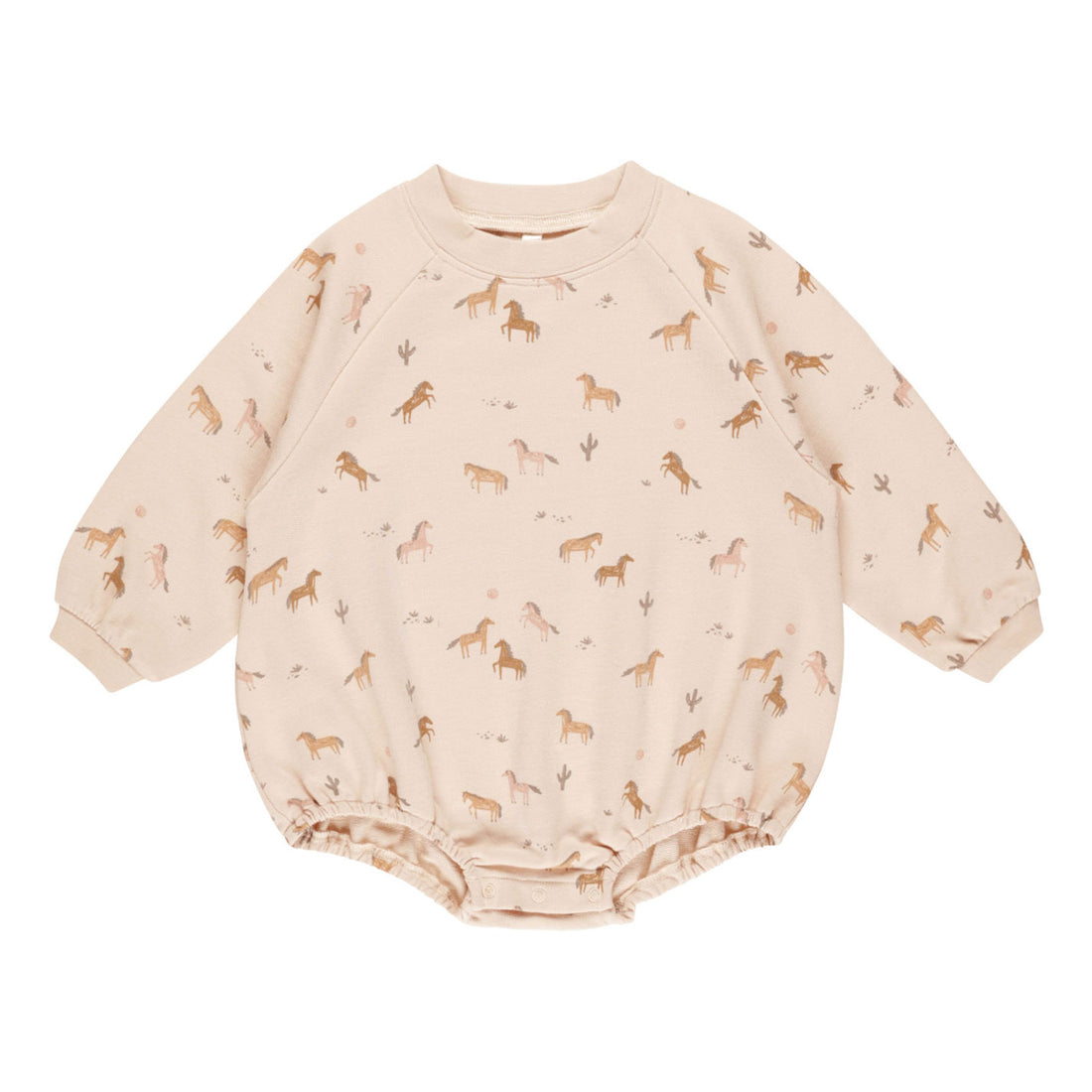 Rylee and Cru Horses Crewneck Romper