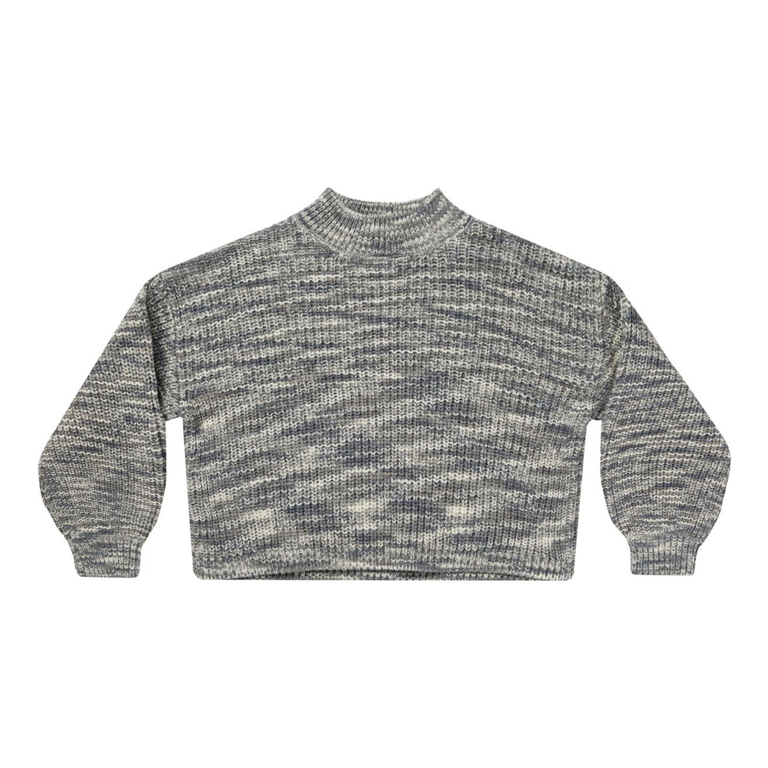 Rylee and Cru Heathered Slate Knit Sweater