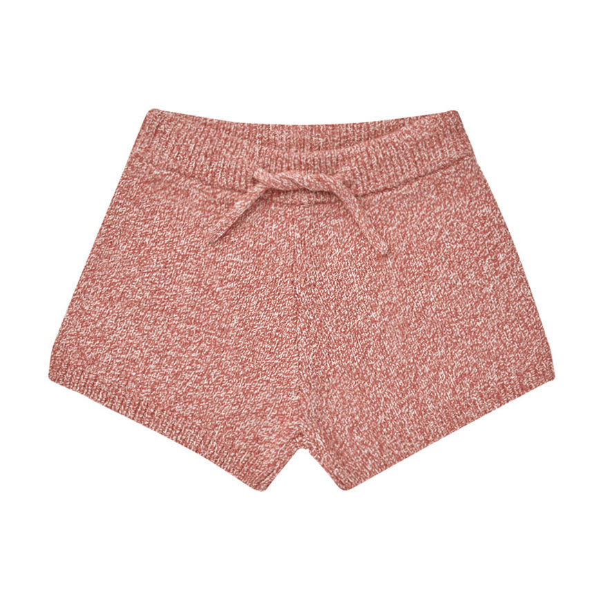 Rylee and Cru Heathered Strawberry Knit Shorts