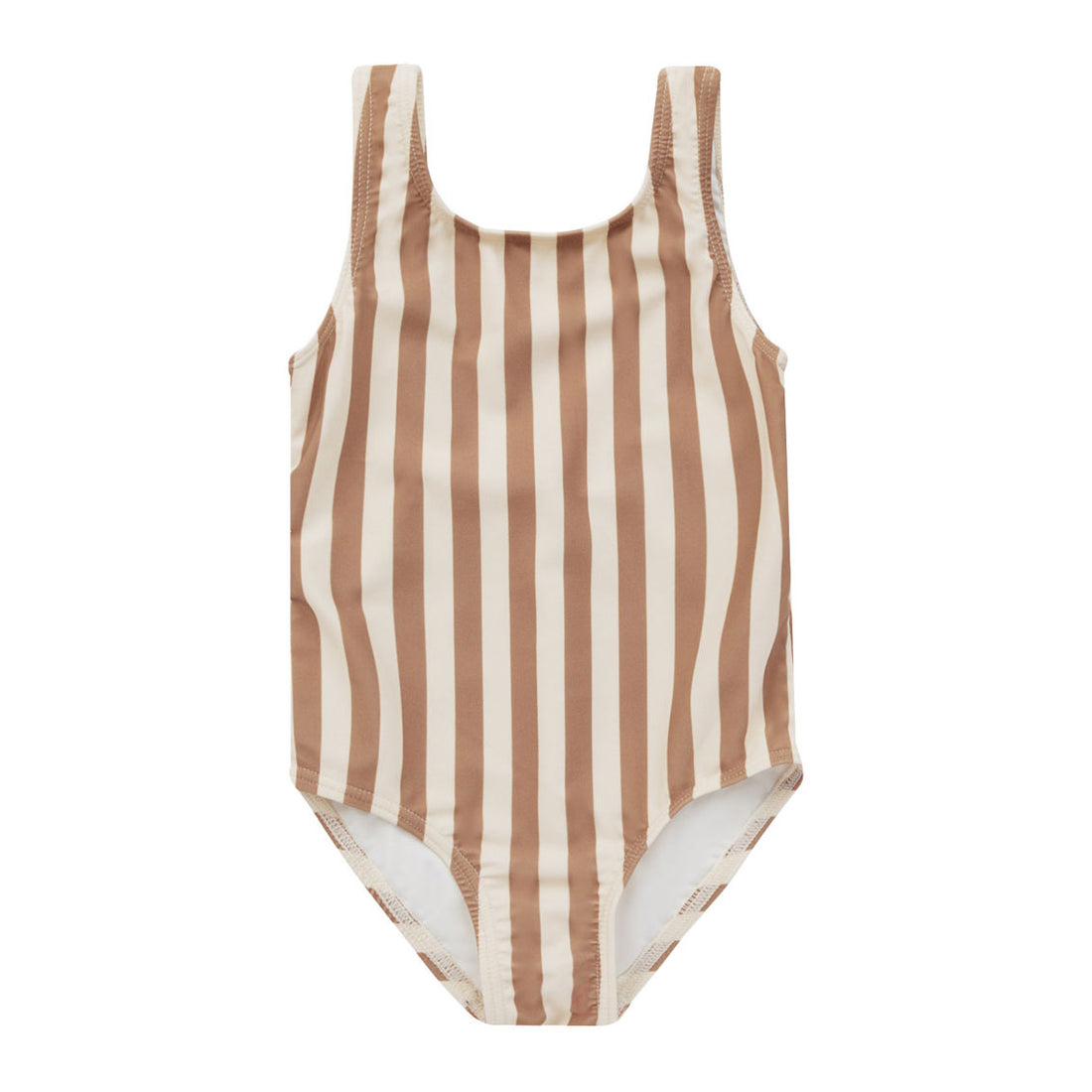Rylee and Cru Clay-Stripe Moxie One-Piece - Clay Stripe