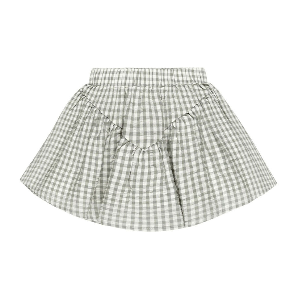 Rylee and Cru Eucalyptus Gingham Sparrow Skirt