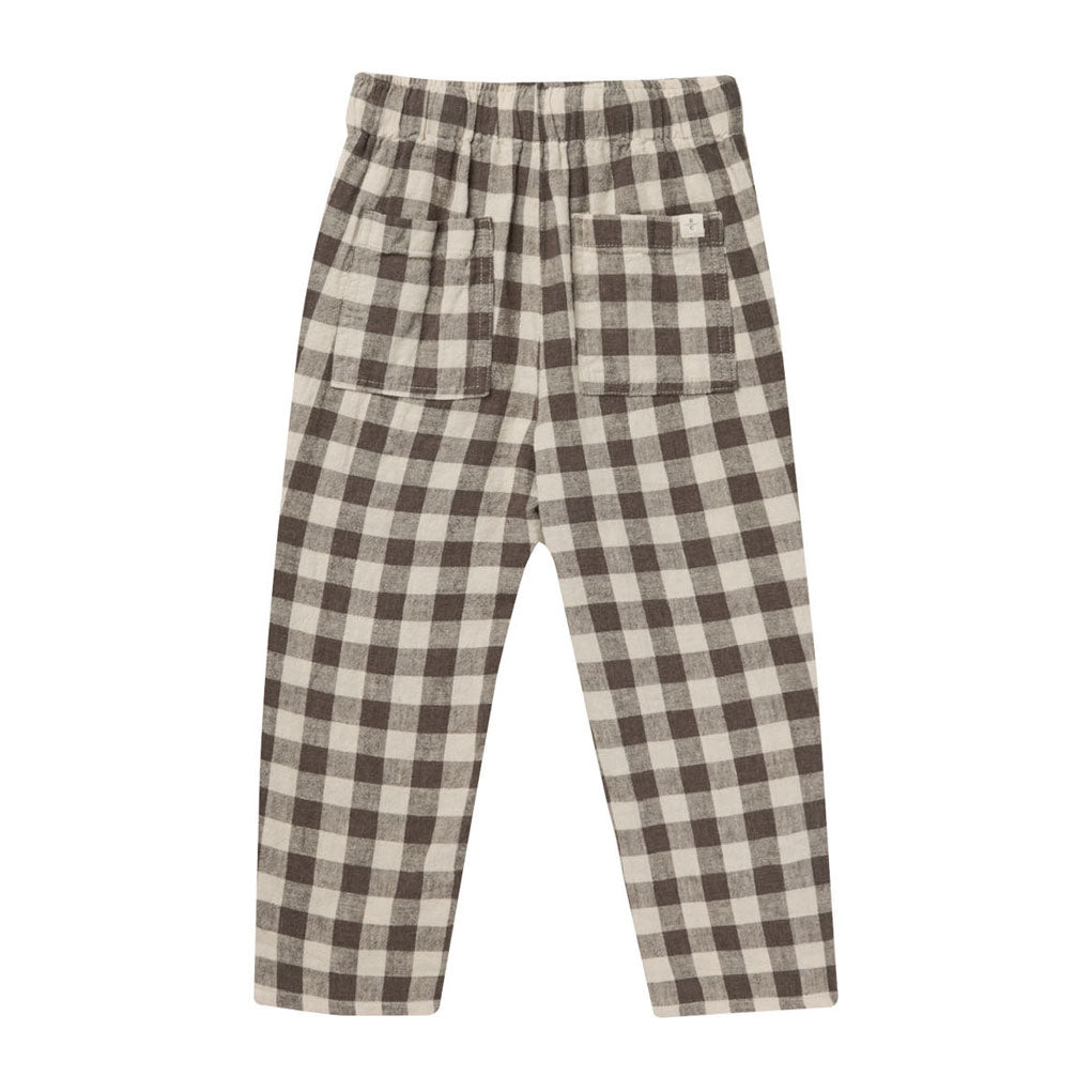 Rylee and Cru Charcoal Check Kalen Pant