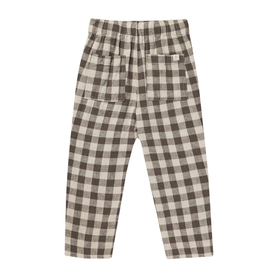 Rylee and Cru Charcoal Check Kalen Pant
