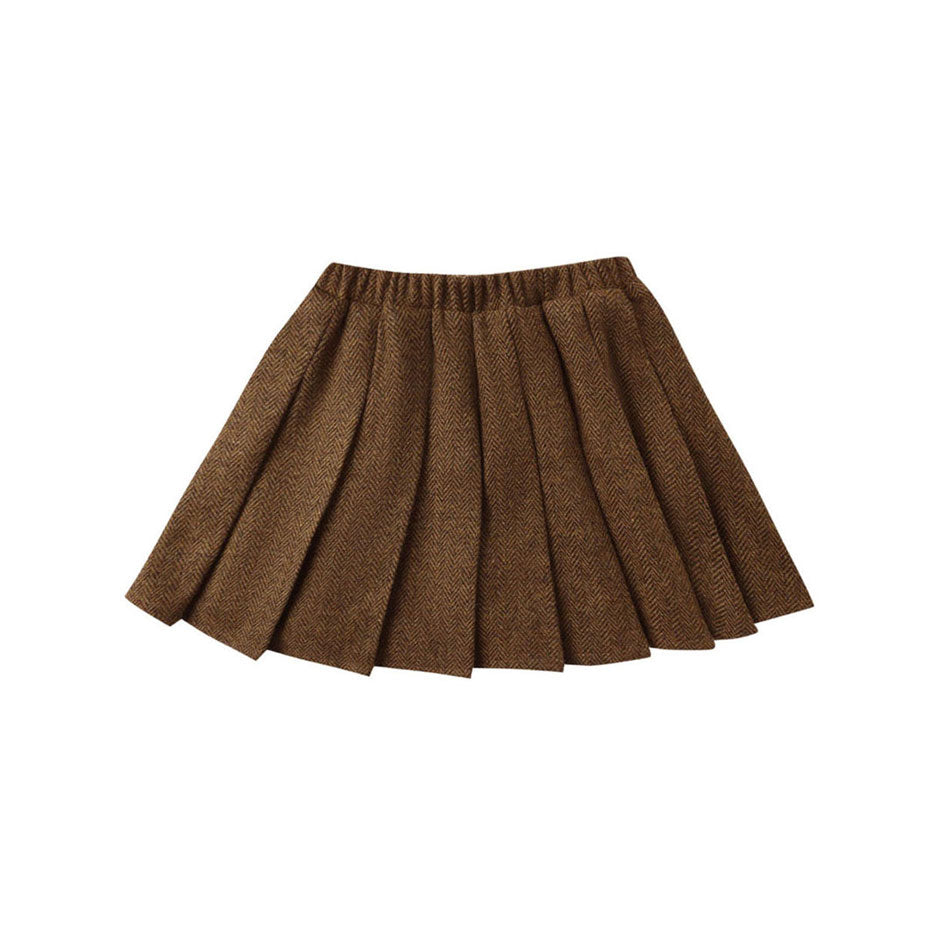 Rylee and Cru Rustic Plaid Pleated Mini Skirt