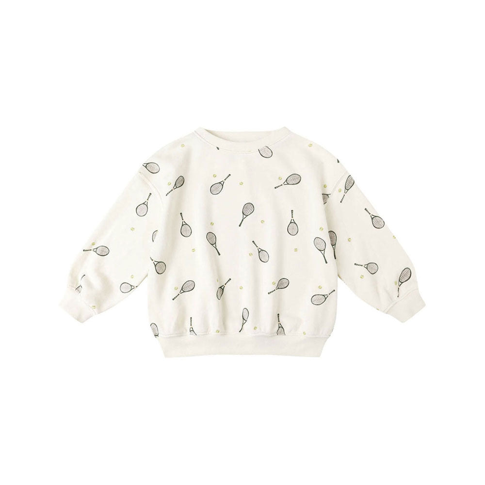 Rylee and Cru Natural Tennis Relaxed Sweatshirt