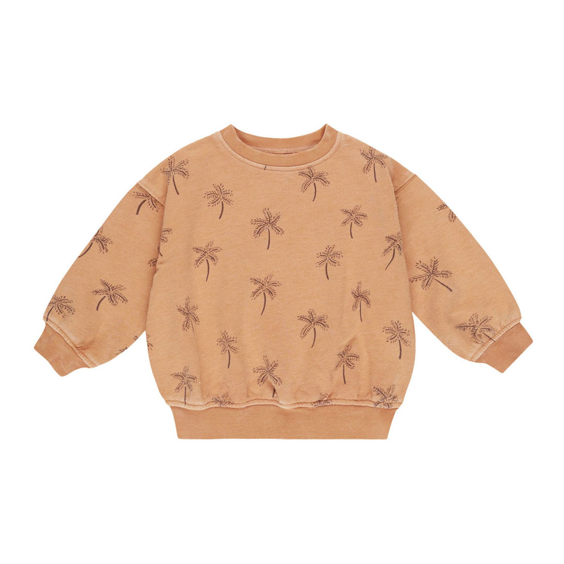 Rylee and Cru Grapefruit Palms Relaxed Sweatshirt