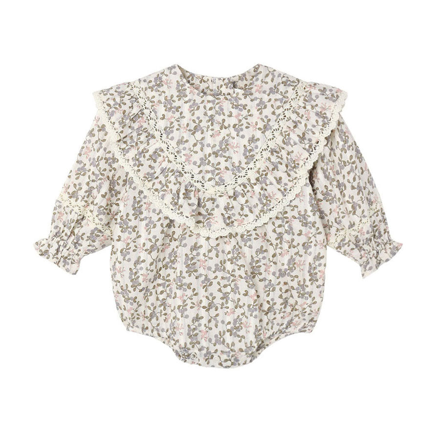 Rylee and Cru Ivory Winter Garden Winnie Romper
