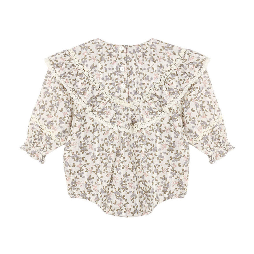 Rylee and Cru Ivory Winter Garden Winnie Romper