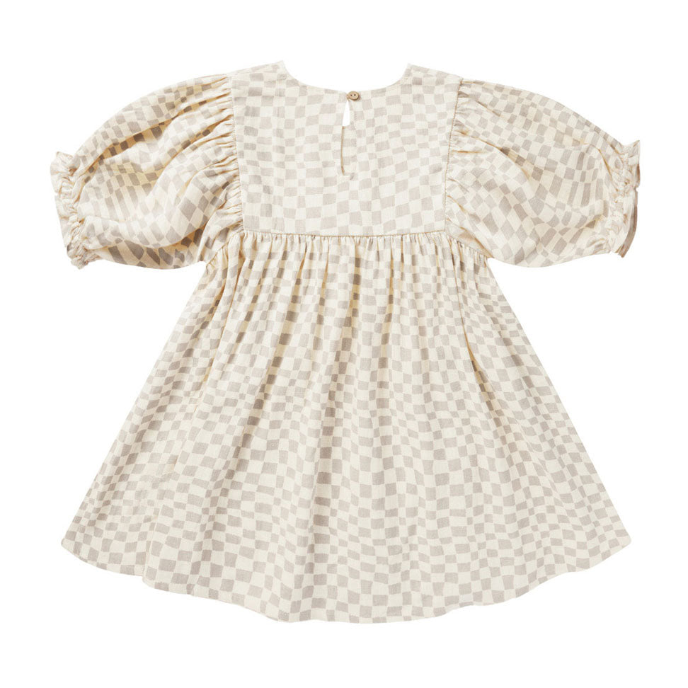Rylee and Cru Dove Check Jolene Dress