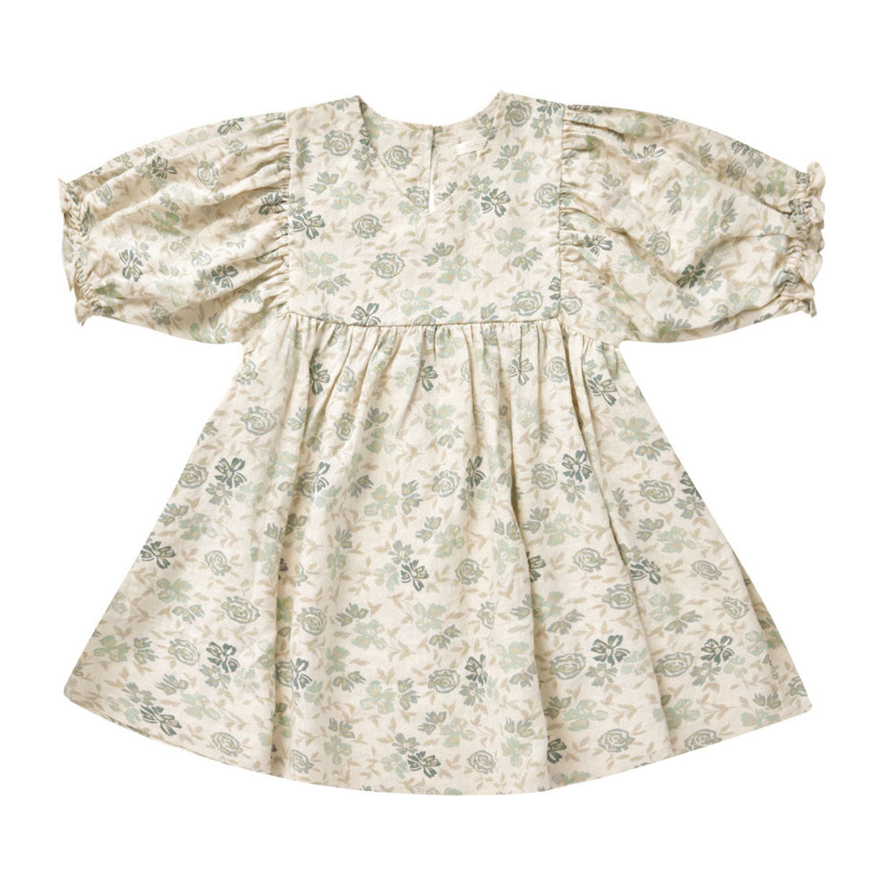 Rylee and Cru Blue Floral Jolene Dress