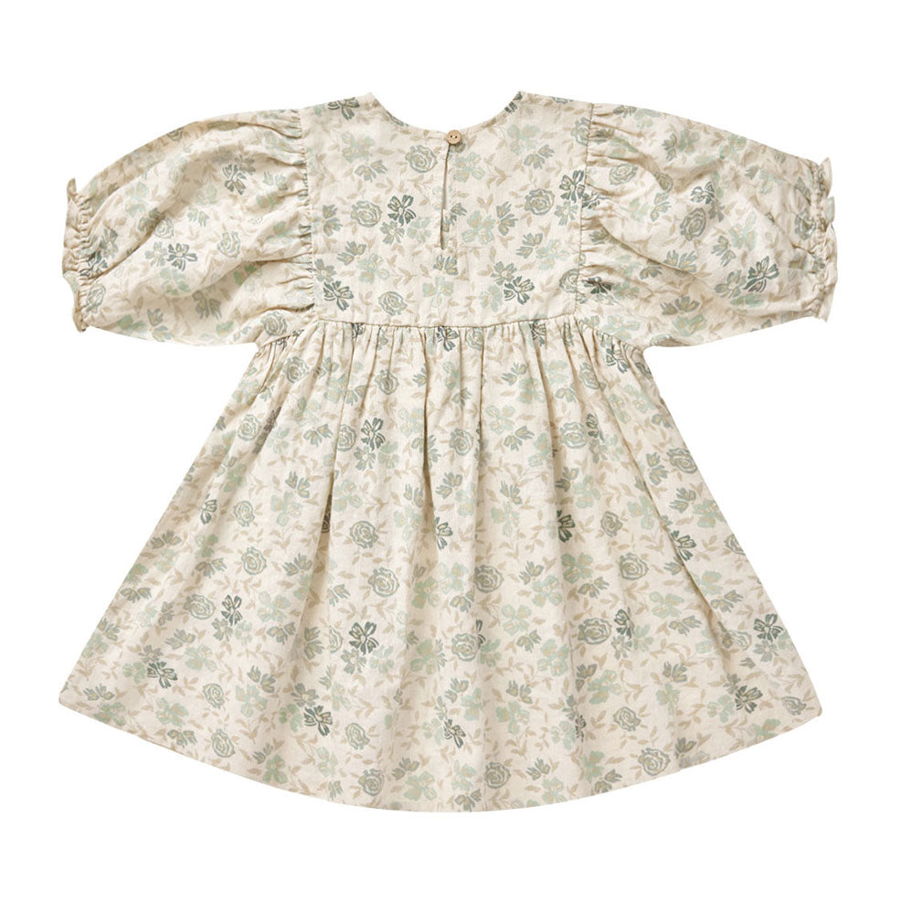 Rylee and Cru Blue Floral Jolene Dress