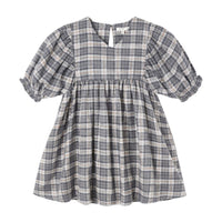 Rylee and Cru Slate Winter Plaid Jolene Dress