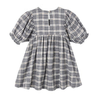 Rylee and Cru Slate Winter Plaid Jolene Dress