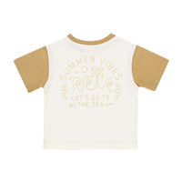 Rylee and Cru Summer Vibes Contrast Short Sleeve Tee