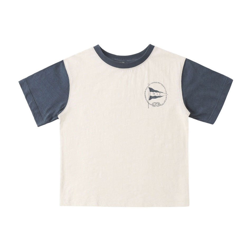 Rylee and Cru Nautical Flag Contrast Short Sleeve Tee