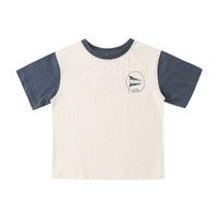 Rylee and Cru Nautical Flag Contrast Short Sleeve Tee