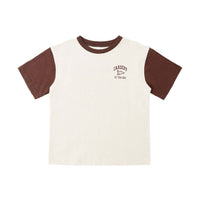 Rylee and Cru  Natural Cardiff By The Sea Contrast Tee