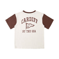 Rylee and Cru  Natural Cardiff By The Sea Contrast Tee