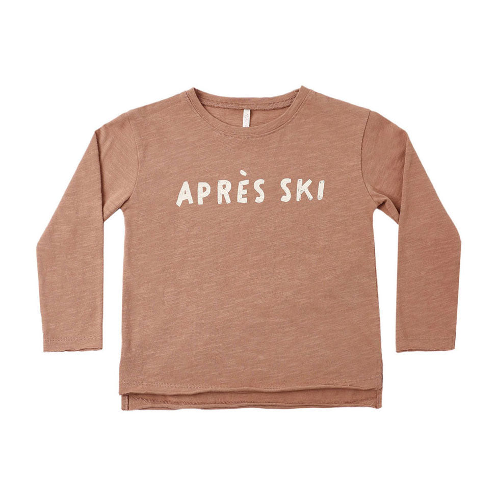 Rylee and Cru Clay Apres Ski Raw Edge Tee