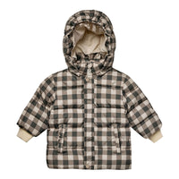 Rylee and Cru Charcoal Check Ski Jacket