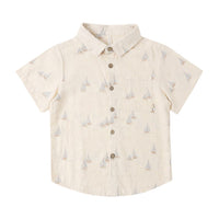 Rylee and Cru Sail Collared Short Sleeve Shirt