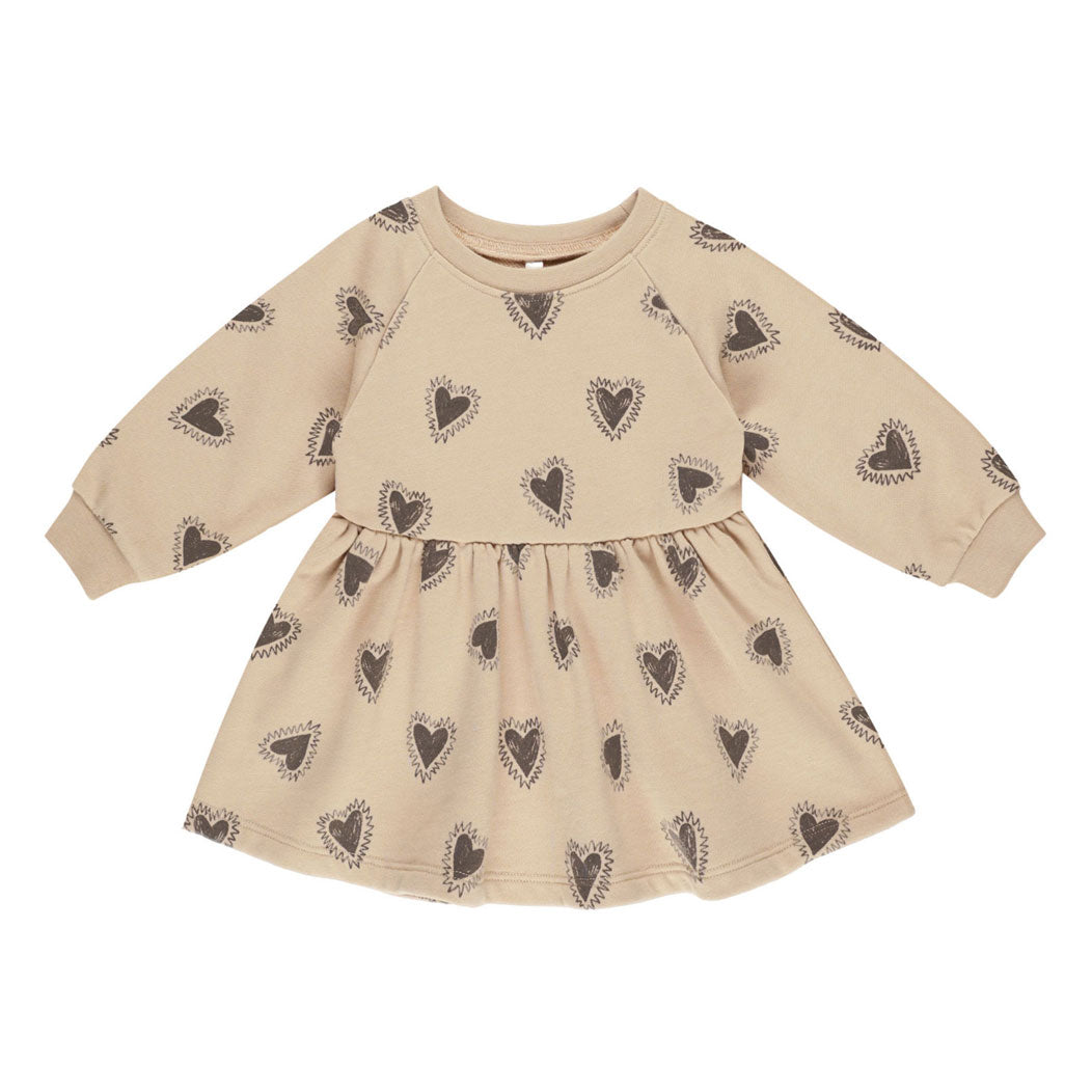 Rylee and Cru Hearts Raglan Dress