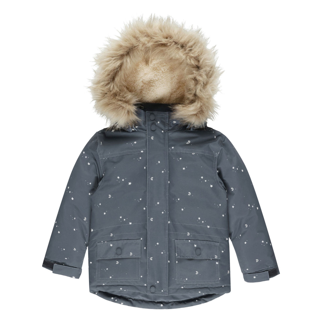 Rylee and Cru Indigo Stars Parka Ski Jacket