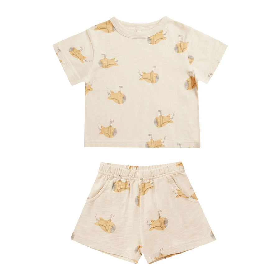 Rylee and Cru Natural Jersey Set - Submarine
