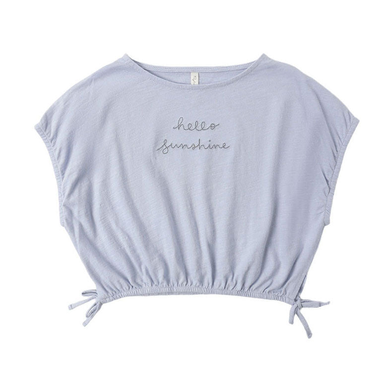 Rylee and Cru  Hello Sunshine Cropped Cinch Tee