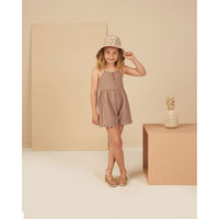 Rylee and Cru Clay Button Romper - Clay