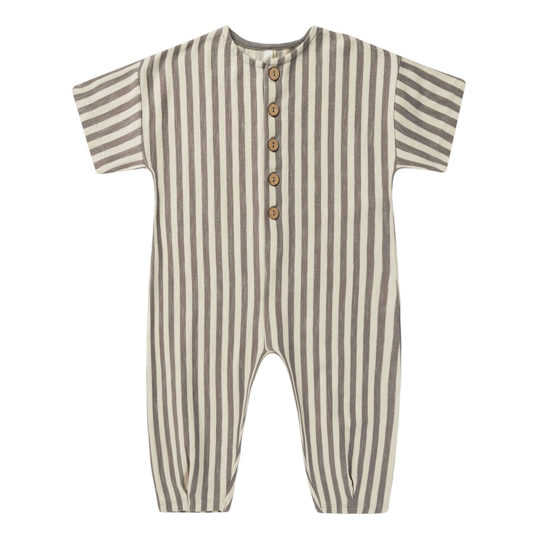 Rylee and Cru Charcoal Stripe Hayes Jumpsuit