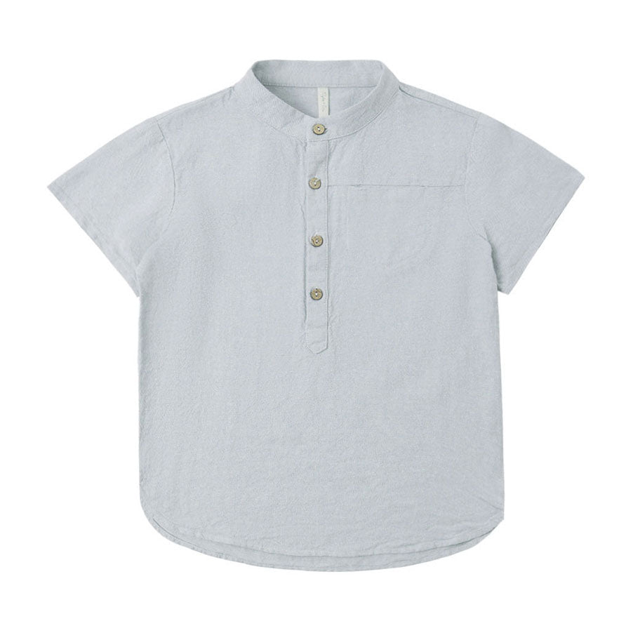 Rylee and Cru Heathered Light Blue Mason Shirt